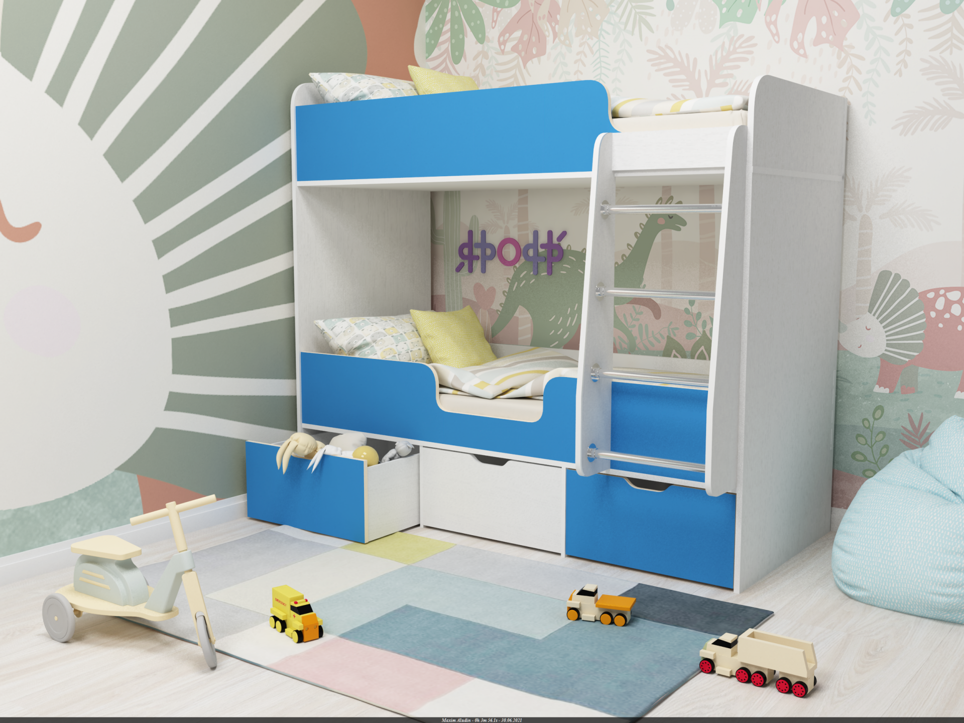 Детская комната с двухъярусной кроватью: идеи для дизайна интерьера